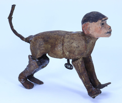 A rare and early Roullet and Decamps Monkey mechanical toy, French circa 1890, - 2