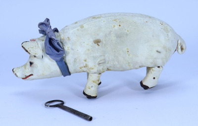 A Roullet and Decamps Pig mechanical toy, French circa 1900, - 2