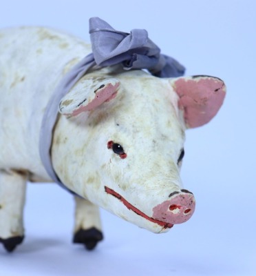 A Roullet and Decamps Pig mechanical toy, French circa 1900, - 3