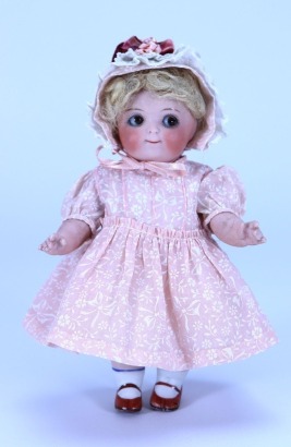 Rare large size Kestner 111 all bisque jointed Googly-eyed doll, German circa 1910,