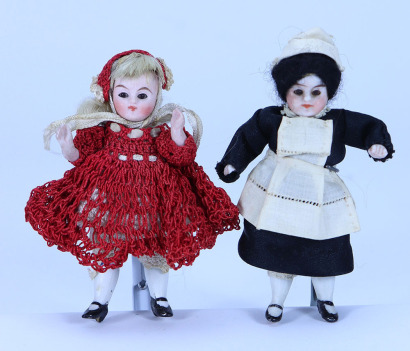 A miniature all-bisque doll, German circa 1910,