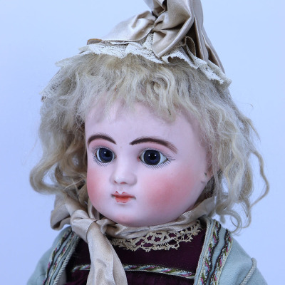 A Series C Bourgoine Steiner bisque head Bebe doll, size 2, French circa 1880, - 2