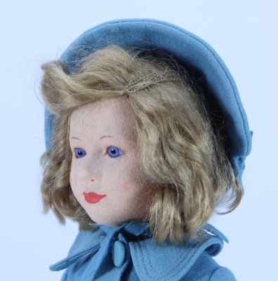 A Chad Valley Princess Margaret Rose cloth doll, English circa 1935, - 2