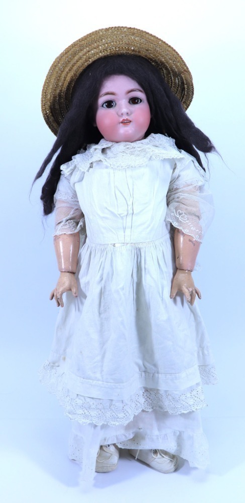 A large Simon & Halbig Jutta 1349 bisque head doll, German circa 1915,