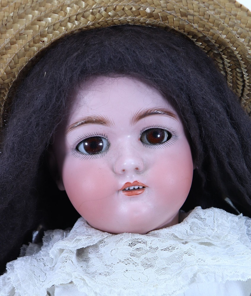 A large Simon & Halbig Jutta 1349 bisque head doll, German circa 1915,