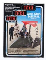 Vintage Boxed Palitoy General Mills Clipper Meccano Star Wars Return Of The Jedi Tri Logo One Man Sail Skiff Vehicle