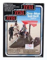 Vintage Boxed Palitoy General Mills Clipper Meccano Star Wars Return Of The Jedi Tri Logo One Man Sail Skiff Vehicle