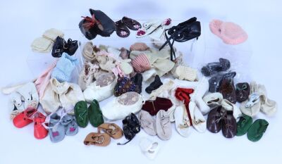 A selection of dolls and children&rsquo;s dresses, together with a good amount of doll repair items, - 4