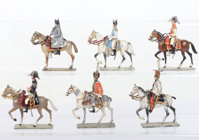 Lucotte Napoleon in cloak and his Brothers, mounted - 3