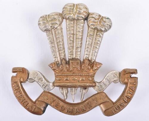 Boer War Imperial Yeomanry Hospital Other Ranks Slouch Hat Badge