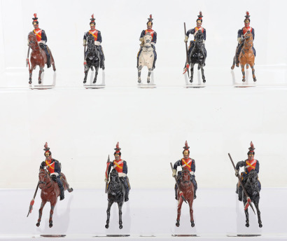 Britains set 4, 12th Lancers RARE PLUG SHOULDERED