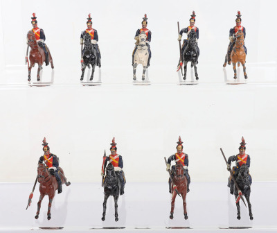 Britains set 4, 12th Lancers RARE PLUG SHOULDERED
