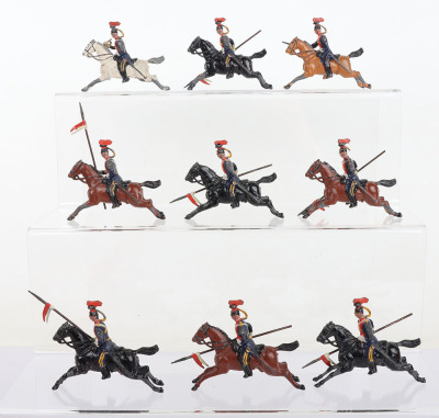 Britains set 4, 12th Lancers RARE PLUG SHOULDERED - 3