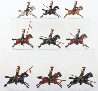 Britains set 4, 12th Lancers RARE PLUG SHOULDERED - 4