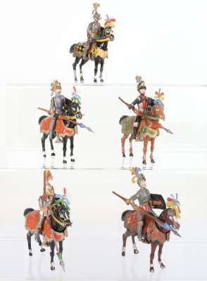 Heyde 70mm size moumted Knights at the halt