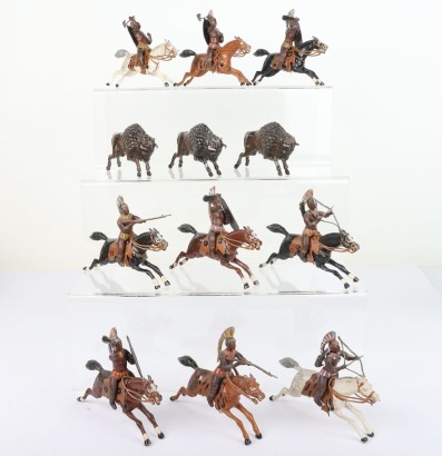 Heyde mounted 70mm size North American Indians