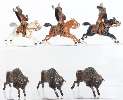 Heyde mounted 70mm size North American Indians - 2