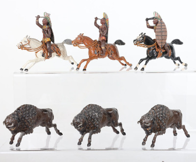 Heyde mounted 70mm size North American Indians - 5