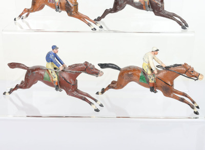 Heyde 80mm size Racing Horses with Jockeys - 3