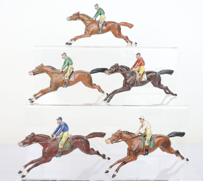 Heyde 80mm size Racing Horses with Jockeys - 4