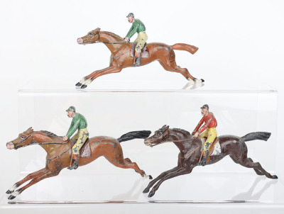 Heyde 80mm size Racing Horses with Jockeys - 5