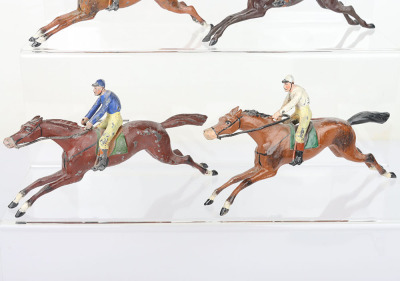 Heyde 80mm size Racing Horses with Jockeys - 6