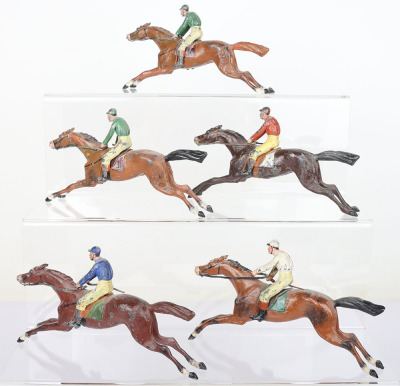 Heyde 80mm size Racing Horses with Jockeys - 7