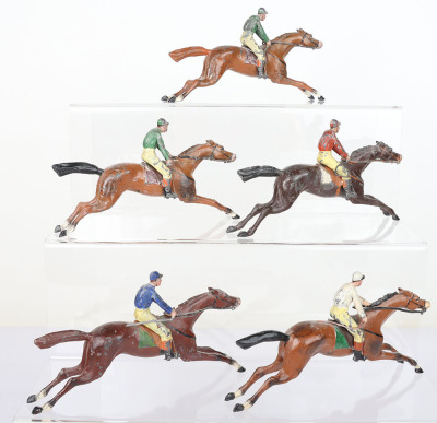 Heyde 80mm size Racing Horses with Jockeys - 8