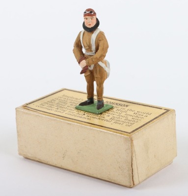 Rare boxed Heyde for Bassett-Lowke Personalty figure Amy Johnson, circa 1925 - 3