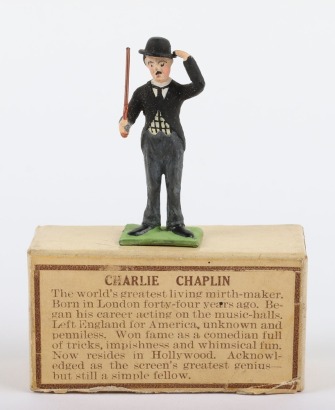 Rare boxed Heyde for Bassett-Lowke Personalty figure Charlie Chaplin, circa 1925