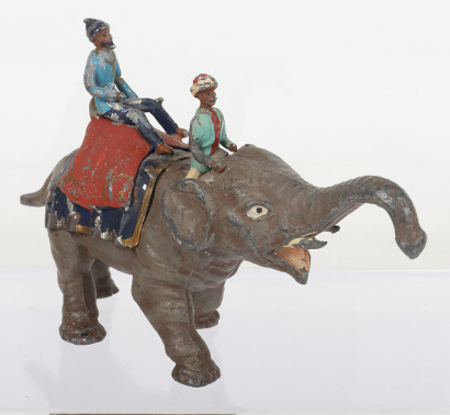 Heyde No.2 size Indian Elephant with hunter