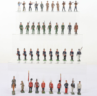 Selection of Heyde and other German lead painted toy soldiers