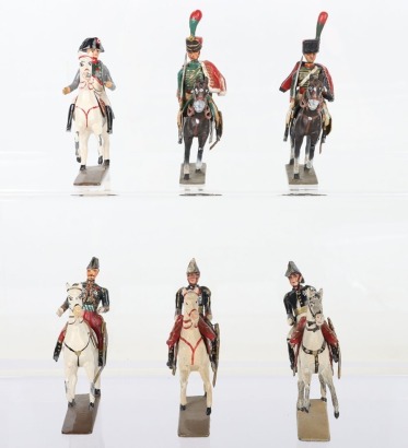 French Napoleonic mounted lead painted Officers