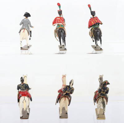 French Napoleonic mounted lead painted Officers - 3