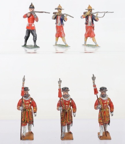Lead solid cast Beefeaters, Infantryman and Annamite