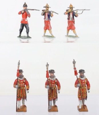 Lead solid cast Beefeaters, Infantryman and Annamite