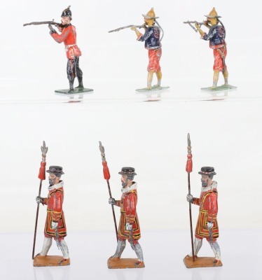 Lead solid cast Beefeaters, Infantryman and Annamite - 2