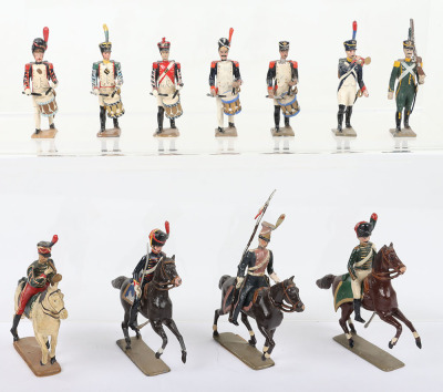 French Napoleonic and other 55mm solid cast lead painted figures - 3