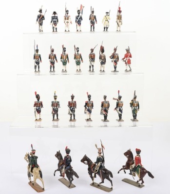 French Napoleonic and other 55mm solid cast lead painted figures - 4
