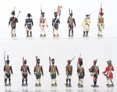 French Napoleonic and other 55mm solid cast lead painted figures - 5