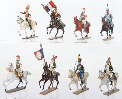 Selection of French and German made 55mm solid cast lead painted figures - 2