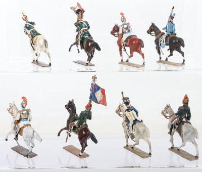 Selection of French and German made 55mm solid cast lead painted figures - 3
