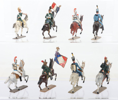 Selection of French and German made 55mm solid cast lead painted figures - 4