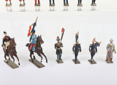 Selection of French and German made 55mm solid cast lead painted figures - 7