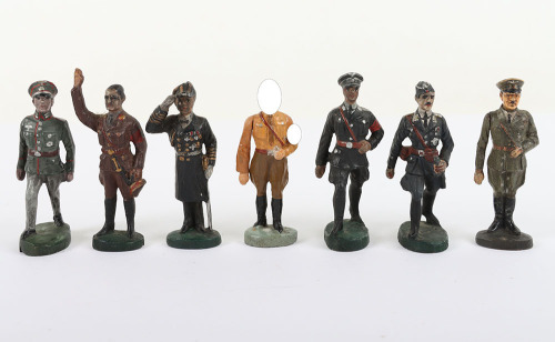 Four Elastolin 70mm Personality figures, 1930s
