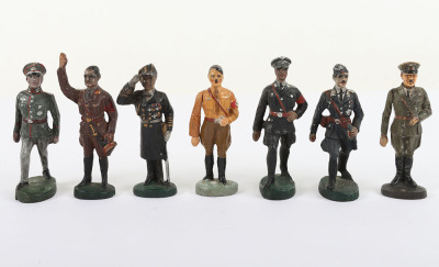Four Elastolin 70mm Personality figures, 1930s - 2