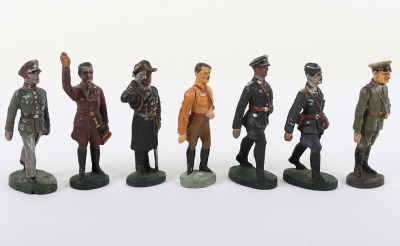 Four Elastolin 70mm Personality figures, 1930s - 3