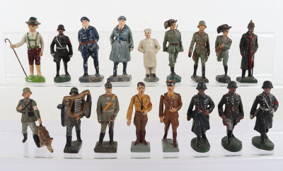Lionel and Elastolin 70mm Personality and other figures , 1930s, - 2