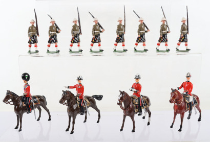 Britains set 114 Cameron Highlands marching, 1935