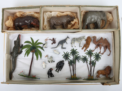 Britains Zoo animals including box set 4Z, 1930 - 2